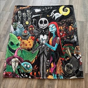 49 x 38.5” Colorful Nightmare Before Christmas Blanket